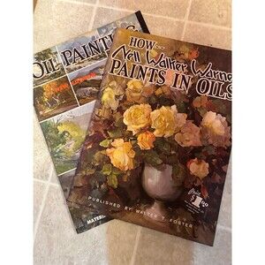 (2) Vintage Oil Painting Books